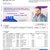 Colombia Banco Caja Social Savings Account Statement Word And PDF Template (2 Pages)