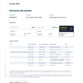 Colombia Lulo Bank Savings Account Statement Word and PDF Template (2 Pages)