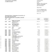 Denmark Danske Bank Statement Word And PDF Template (3 Pages)