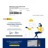 Ecuador Banco Pichincha Credit Card Statement Word And PDF Template (4 Pages)