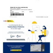 Ecuador Banco Pichincha Visa Credit Card Statement Word And PDF Template