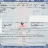 Florida Vehicle Title Certification Template in Word And PDF Format