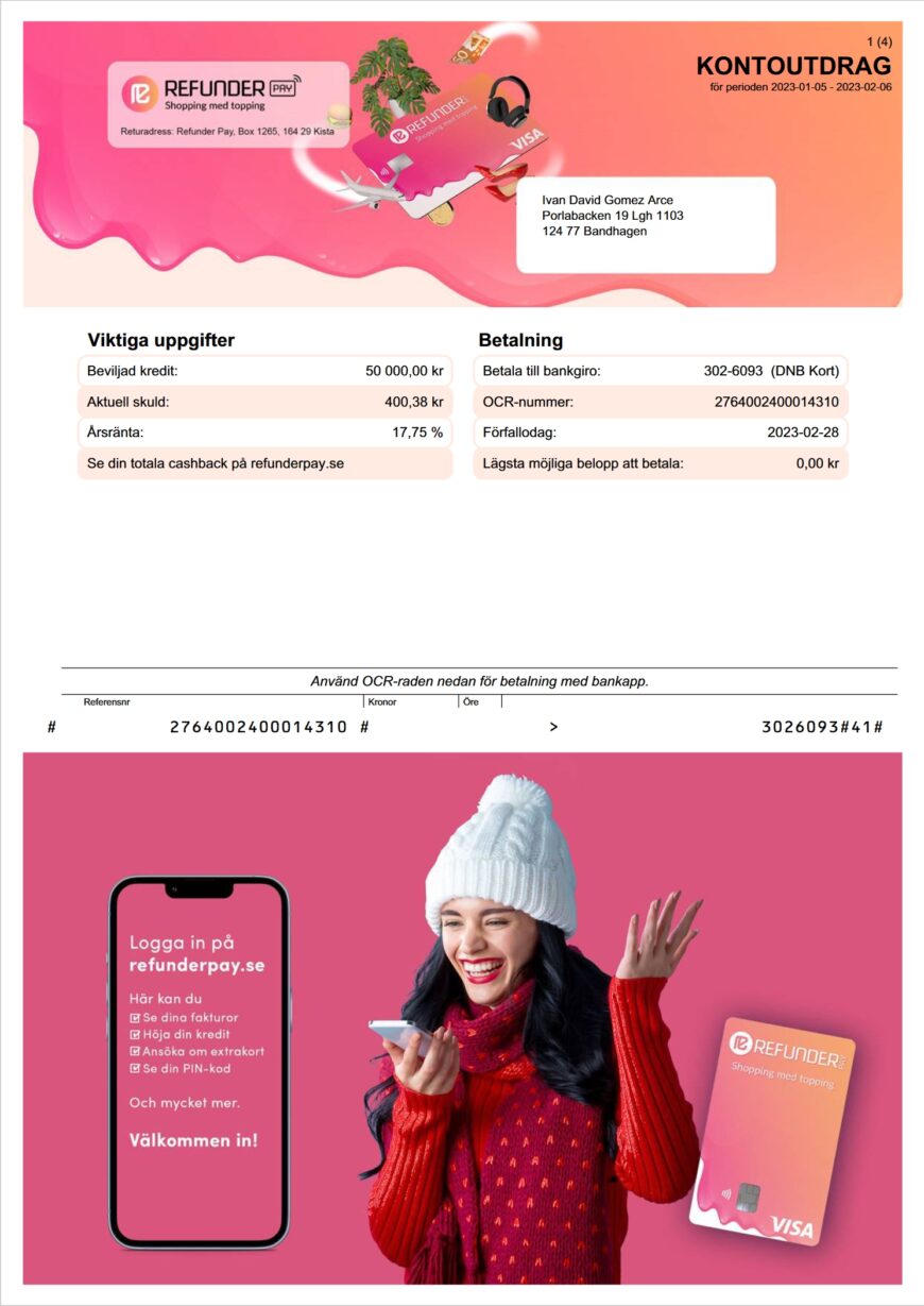 France Lyonnais de Banque Account Statement Word And PDF Template 3 Pages