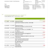 Germany Fidor Bank Statement Word and PDF Template