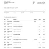 Germany Trade Republic Bank Statement Word And PDF Template (3 Pages)
