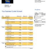 Greece Piraeus Bank Business Statement Word And PDF Template