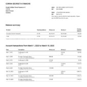 Lithuania Revolut Bank Statement Word And PDF Template (11 Pages)