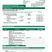 Mexico Banco Azteca Guardadito Statement Word And PDF Template