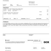Sweden HSB Södertörn Rent Invoice Word And PDF Template