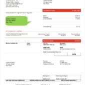 Sweden Mjölby Kraftnät AB Electricity Invoice Word And PDF Template
