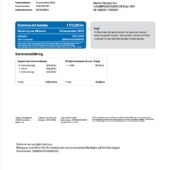 Sweden Telenor Mobile Invoice Word And PDF Template (2 Pages)
