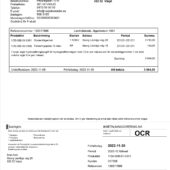 Sweden Växjöbostäder Rent Invoice Word And PDF Template