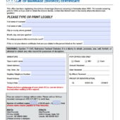 USA Nebraska Divorce Certificate Request Template