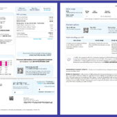 United States Reliant Energy Utility Bill Template in Word and PDF Format