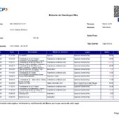 Bolivia BCP Bank Statement Template