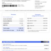 Ecuador Diners Club Credit Card Statement Word And PDF Template (6 Pages)