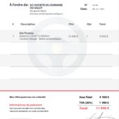 France Lopez Ramos Commercial Invoice Word And PDF Template