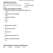 France Ministère de l’Intérieur Administrative Status Certificate Word And PDF Template