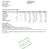 France Univers Pare Brise Invoice Word And PDF Template