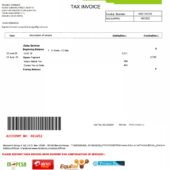 Kenya Zuku Internet Bill Word And PDF Template (2 Pages)