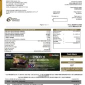 Mexico BanBajío Credit Card Statement Word And PDF Template (3 Pages)