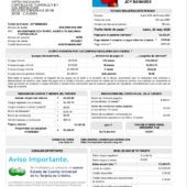 Mexico Banamex Credit Card Statement Word And PDF Template (10 Pages)