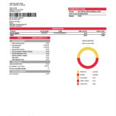 Mexico Banorte Bank Statement Word And PDF Template (3 Pages)
