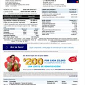 Mexico Citibanamex Simplicity Credit Card Statement Word And PDF Template (5 Pages)