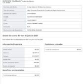 Mexico albo Personal Account Statement Word And PDF Template (7 Pages)