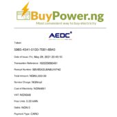 Nigeria BuyPower.ng Electricity Receipt Word And PDF Template