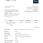Nigeria IBEDC Electricity Bill Word And PDF Template (2 Pages)