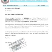 Nigeria Moshood Abiola Polytechnic Enrollment Verification Letter Word And PDF Template