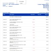South Africa Standard Bank Statement Word And PDF Template (13 Pages)