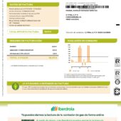 Spain Iberdrola Gas Bill Word And PDF Template (4 Pages)