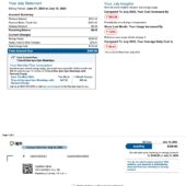 USA APS Utility Bill Word And PDF Template (4 Pages)
