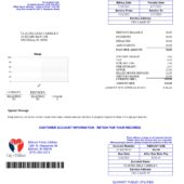 USA Elkhart Public Utilities Utility Bill Word And PDF Template