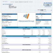 USA Experis US LLC Pay Stub Word And PDF Template (2 Pages)