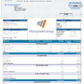 USA Experis US LLC PayStub Word And PDF Template (2 Pages)