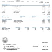 USA Franklin Township Community School Corporation Pay Stub Word And PDF Template