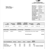 USA State of Washington Earnings and Deductions Statement Word And PDF Template (2 Pages)