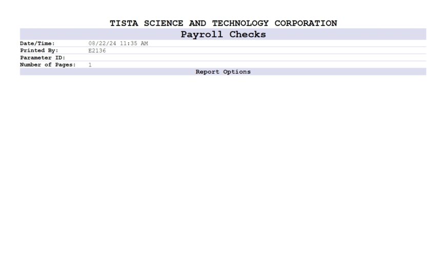 USA TISTA Science and Technology Corporation Pay Stub Word And PDF Template 2 Pages